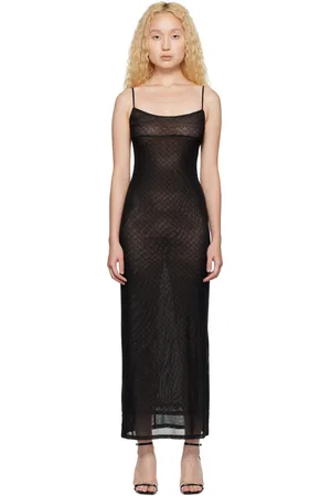 Miaou Black Thais Midi Dress