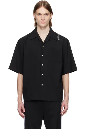 Marni Black Light Wool Bowling Shirt