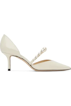 Jimmy Choo Off-White Aurelie 65 Heels