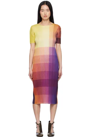 PLEATS PLEASE ISSEY MIYAKE Multicolor Photon Maxi Dress