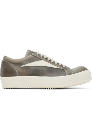 Rick Owens Gray Hollywood Vintage Sneaks Sneakers