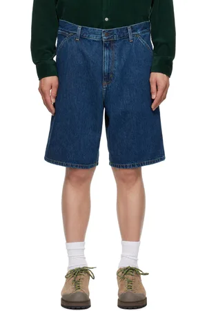 Carhartt Blue Single Knee Denim Shorts