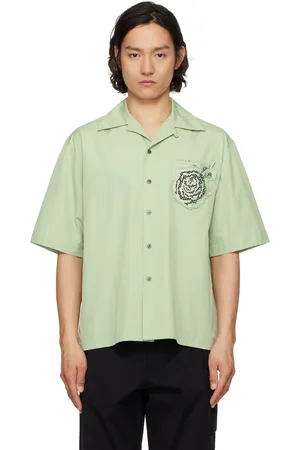 Marni Green Cotton Poplin Shirt