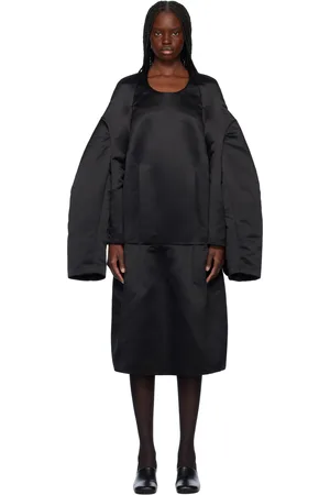 Comme des Garçons Satin Thick Midi Dress