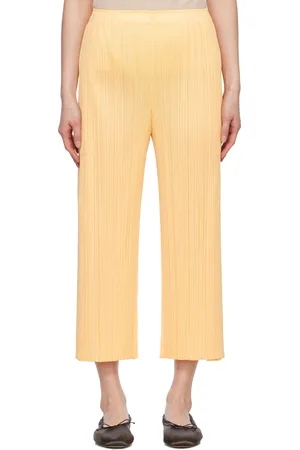 PLEATS PLEASE ISSEY MIYAKE Yellow Monthly Colors March Trousers