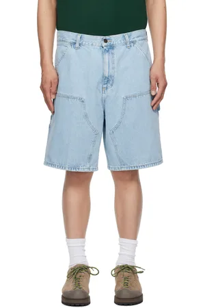 Carhartt Blue Double Knee Denim Shorts