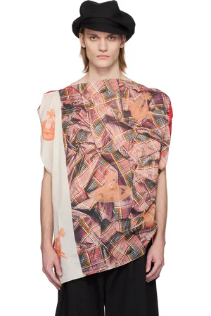 Vivienne Westwood Multicolor Tartan Orb Beach Top