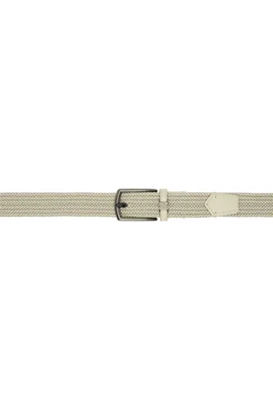 Ermenegildo Zegna Beige Braided Belt