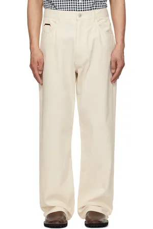 Marni Off-White Wide-Leg Denim Jeans