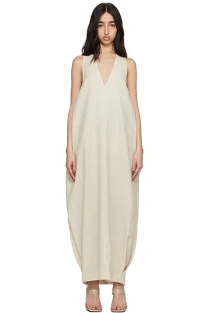 TOVE Beige Eladia Midi Dress
