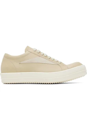Rick Owens Beige Hollywood Vintage Sneaks Sneakers