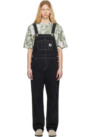Carhartt Black Bib Straight Denim Overalls