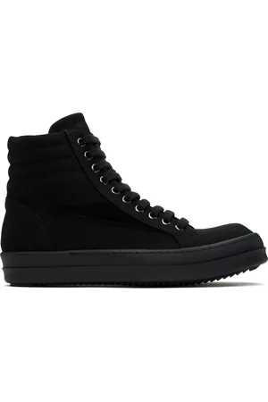 Rick Owens Black Hollywood Vintage High Sneakers
