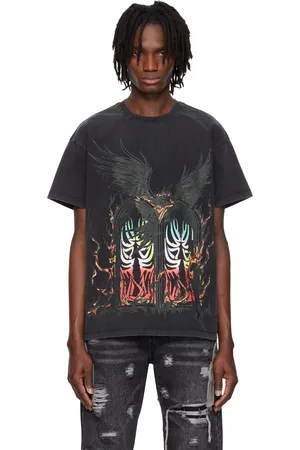 Who Decides War SSENSE Exclusive Black Eagle Arched T-shirt