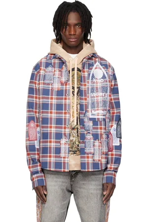 Who Decides War Blue & Orange Glory Flannel Shirt