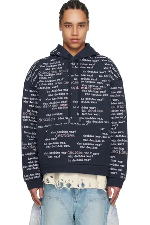 Who Decides War Navy WDW Scripture Hoodie