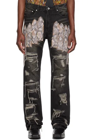 Who Decides War Black Patch Arch Mocha Denim Jeans