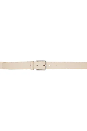 The Frankie Shop Beige Toni Leather Belt