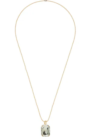 In Gold We Trust Leather Ice Long Necklace