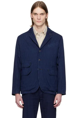 Ralph Lauren Indigo Unconstructed Twill Blazer