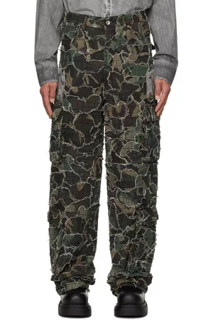 Who Decides War Khaki Washed Camo Cargo Pants