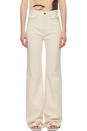 Chloé Off-White High-Rise Flare Jeans
