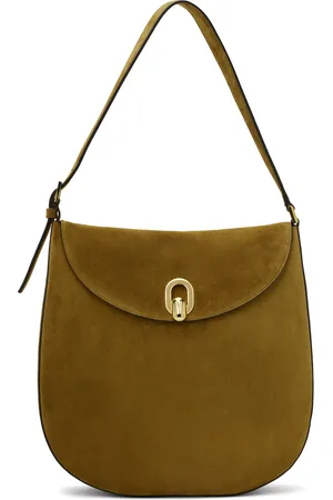 SAVETTE Brown Large Tondo Hobo Bag