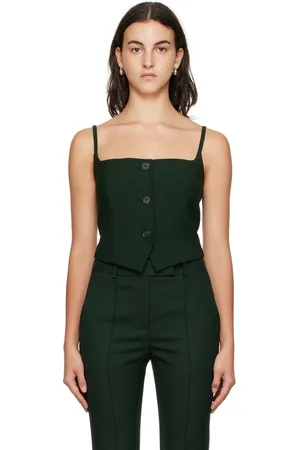 Helmut Lang Green Blazer Tank Top
