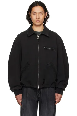 Solid Gray Pigment Jersey Jacket
