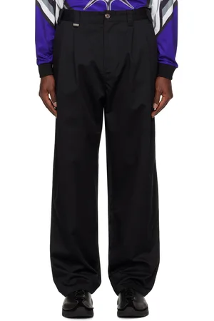 Metalwood Elastic Waist Baggy Trousers