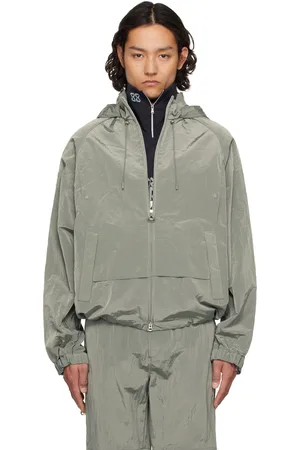 Solid Khaki Extension Light Zip-Up Jacket