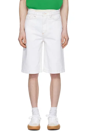 SUNNEI White Classic Denim Shorts