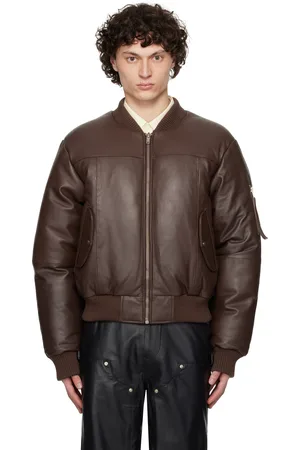 Deadwood SSENSE Exclusive Bofinger Padded Leather Bomber Jacket