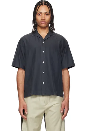 THE ELDER STATESMAN Jacquard Silk Camp Shirt