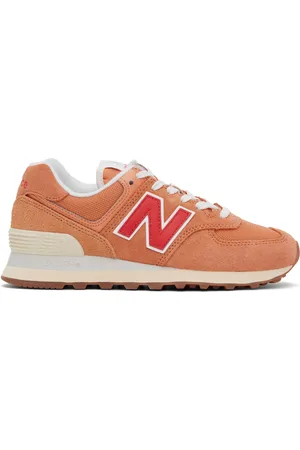 New Balance Orange 574 Sneakers