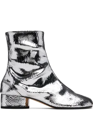Maison Margiela Silver Tabi Mirror Boots
