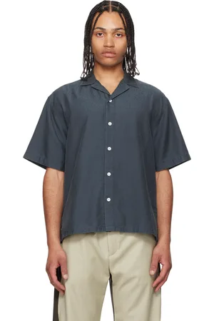 THE ELDER STATESMAN Jacquard Silk Camp Shirt
