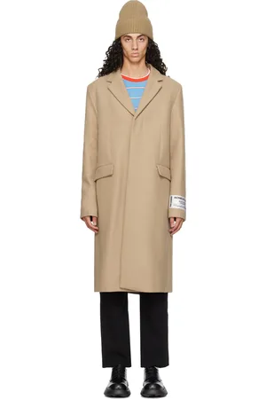Acne Studios Beige Single-Breasted Coat