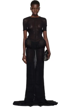 Jean Paul Gaultier Black Shayne Oliver Edition Maxi Dress