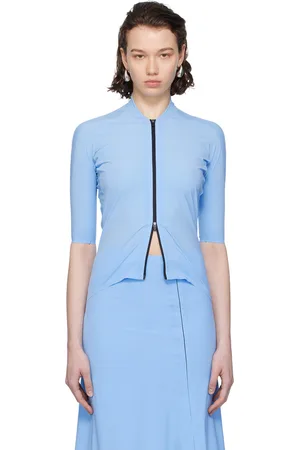 JOHANNA PARV Blue Zip Top