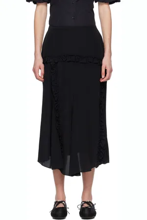 Simone Rocha Ruffle Frill Multi-Seam Midi Skirt