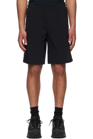 Moncler Black Logo Patch Shorts
