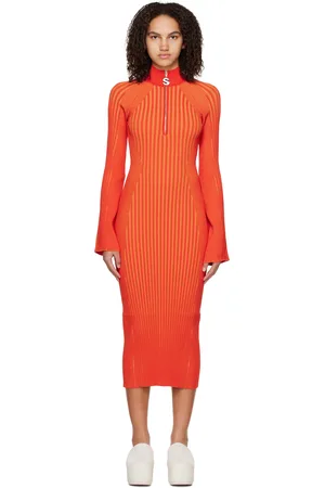 SIMON MILLER Orange Zumi Midi Dress