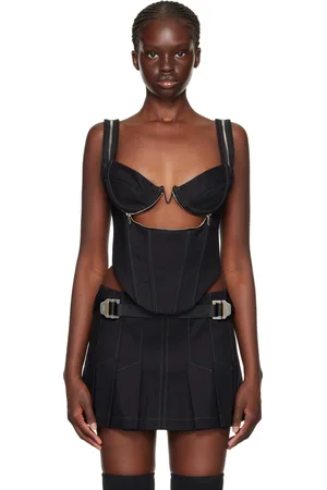 DION LEE Zip Underwire Tank Top