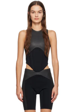 DION LEE Haydenshapes by SSENSE Exclusive Black & Gray Top