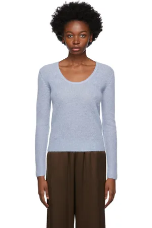 Vince Blue Scoop Neck Pullover Sweater