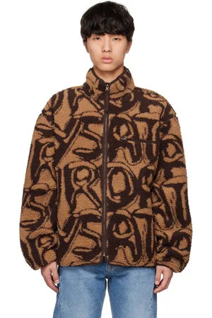 Saturdays NYC Brown Spencer Spellout Reversible Jacket