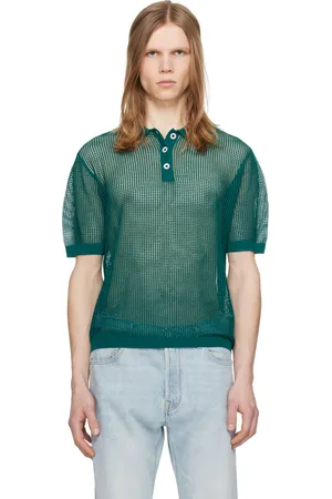 ZANKOV Green Three-Button Polo