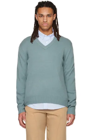 Vince Blue V-Neck Sweater