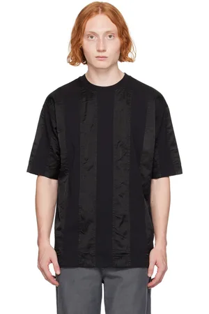 DRIES VAN NOTEN Black Paneled T-Shirt